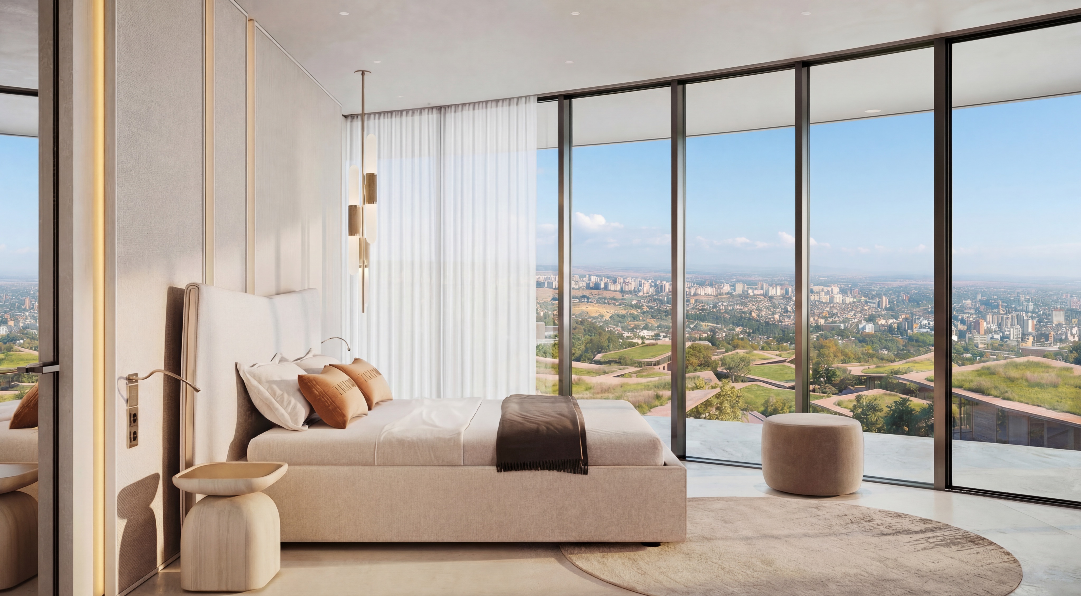Chambre avec vue panoramique sur Tbilissi